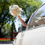 bride in luxury limousine qatar
